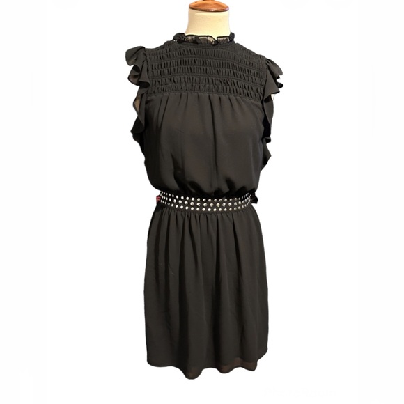 Michael Kors Studded Waist Ruffled Dress - Picture 6 of 11